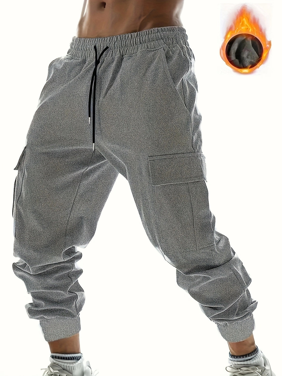 Renowears-style Fleece Cargo Pants