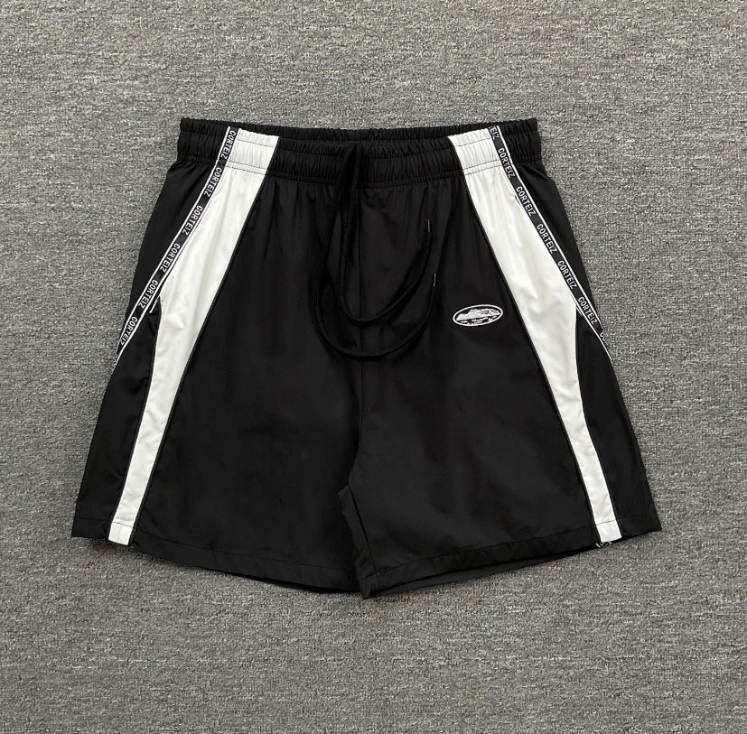 Cross-border foreign trade trendy brand RHUDE letter 3M reflective casual sports shorts for men and women American high street beach pants
