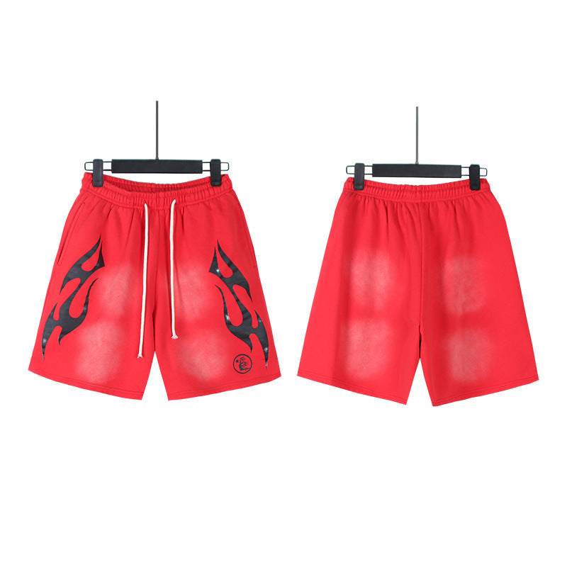 Saint Vintage is the right version of washed distressed shorts, cropped pants, high street baggy trousers
