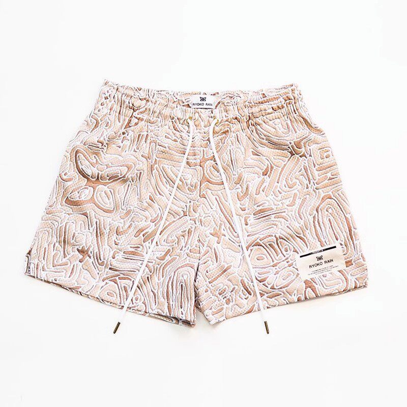 New EE American casual fitness shorts muscular men sports quarter pants mesh breathable style European and American stars with the same style