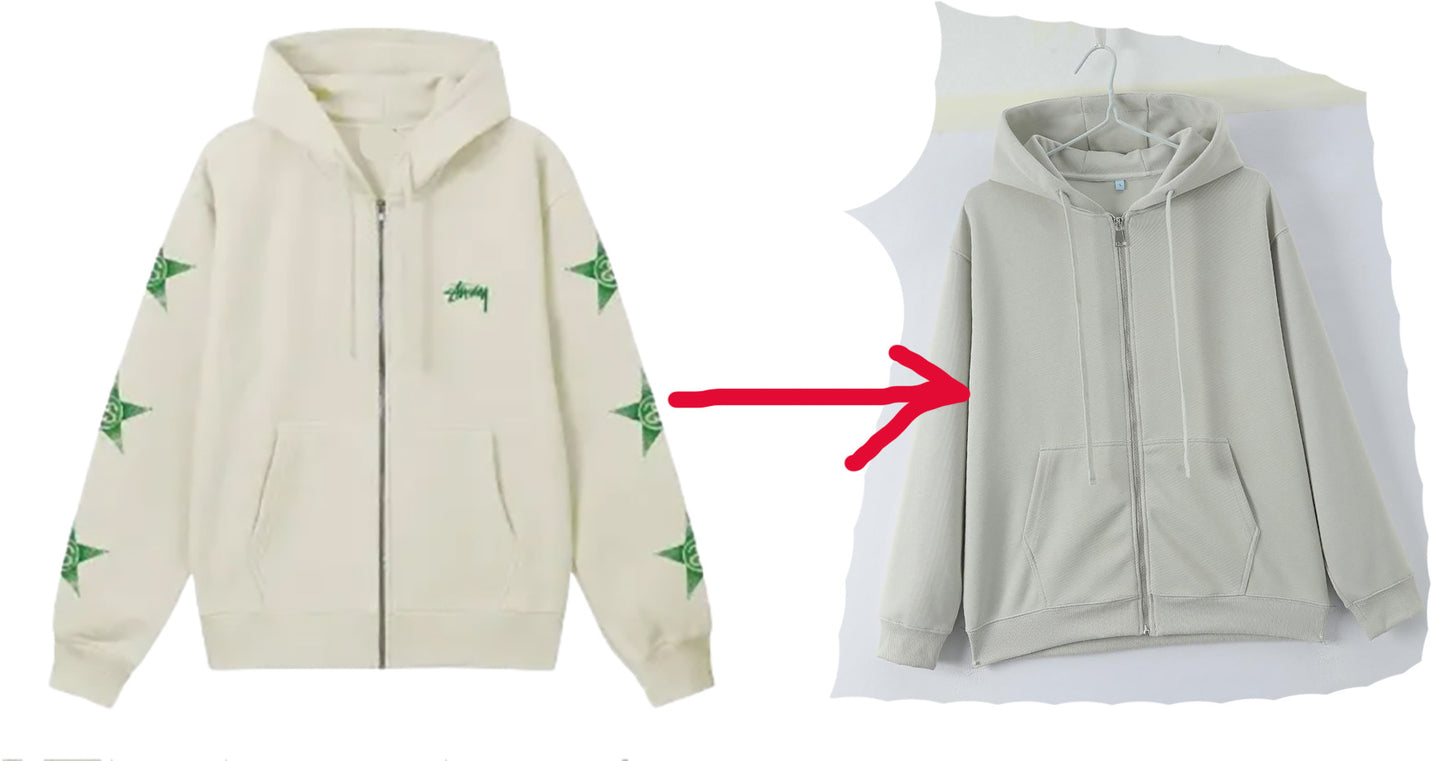 All designs are hot press printing - 360g combed cotton double-layer hood pocket sweatshirt - 2