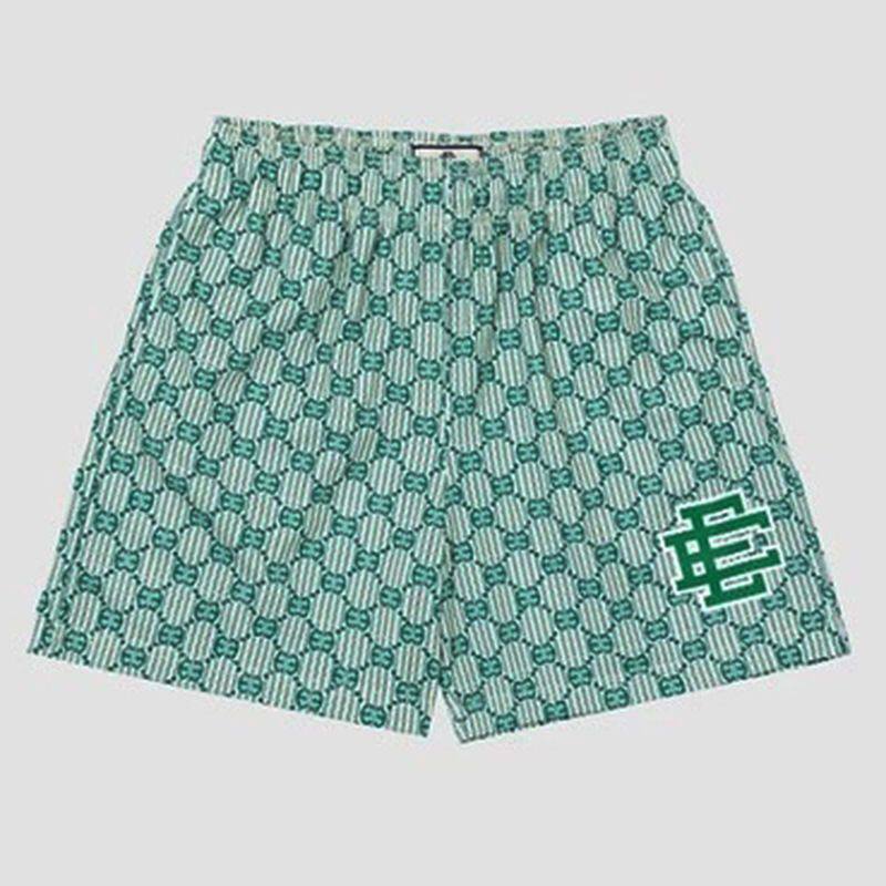 New EE American casual fitness shorts muscular men sports quarter pants mesh breathable style European and American stars with the same style