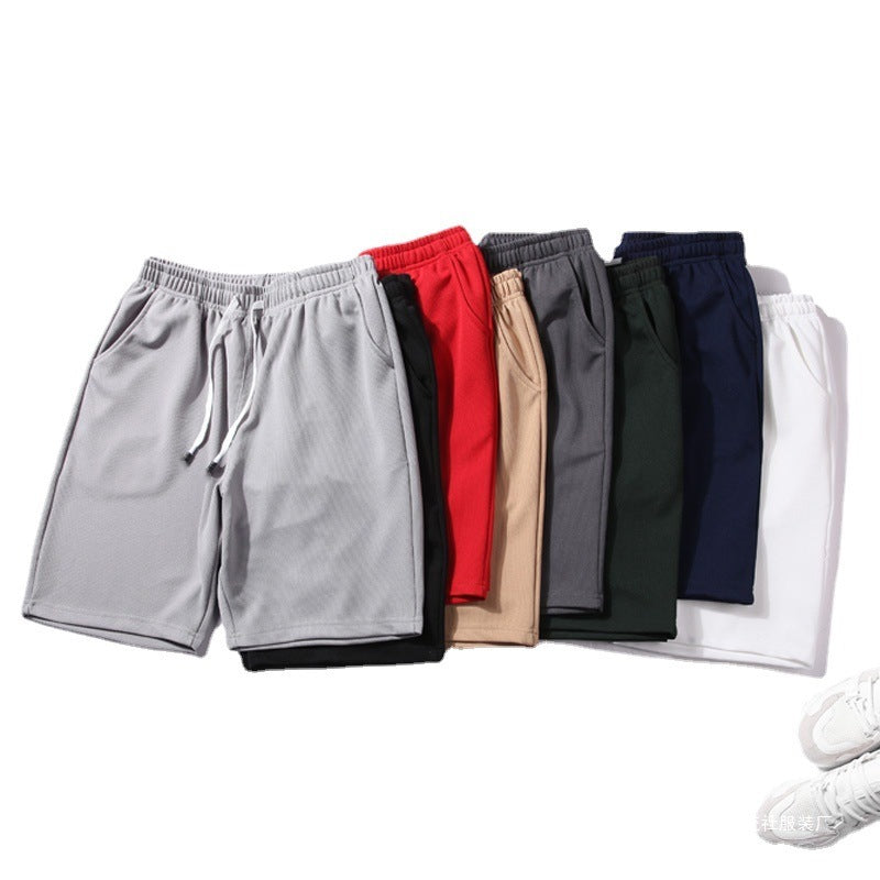 shorts, breathable shorts, quick-drying sweatpants, cool casual high-stretch spot micro-stretch loose mesh pants cross-border