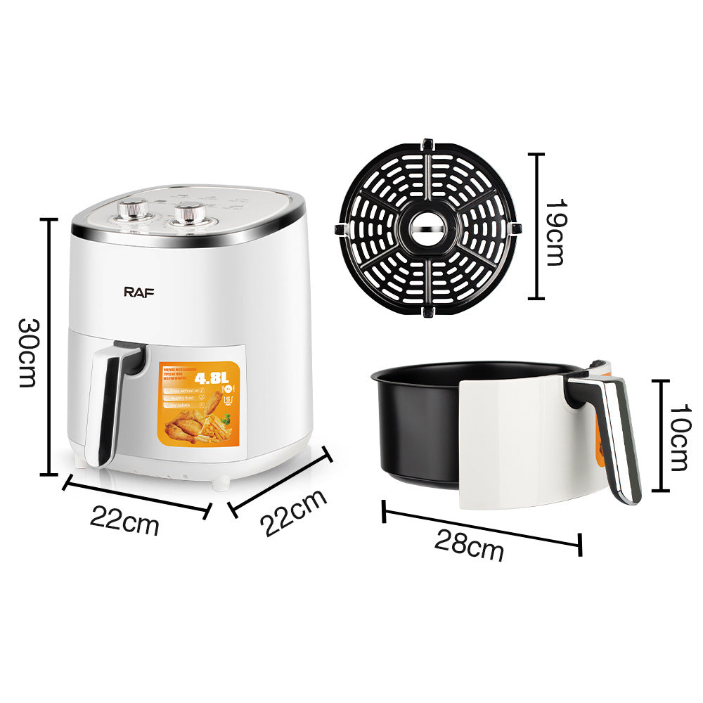 New oil-free automatic electric fryer household large-capacity low-fat air fryer intelligent French fries machine