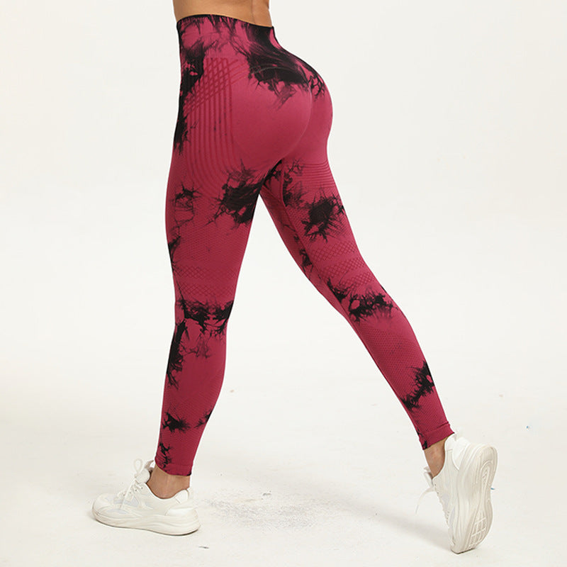 European and American hot sale seamless hip lift gym pants abdominal tightening high waist peach buttocks yoga pants wholesale