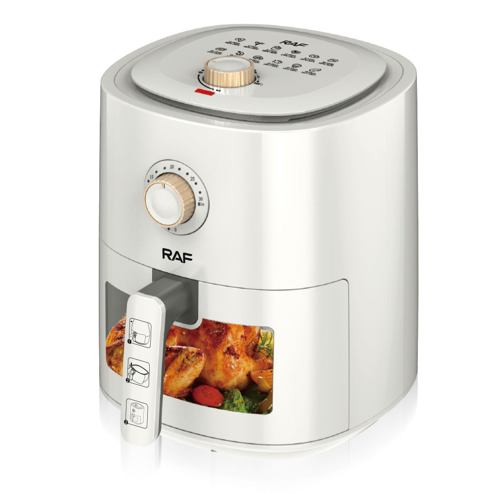 European standard visual air fryer smoke-free multi-functional household large-capacity French fries machine multi-functional 6L