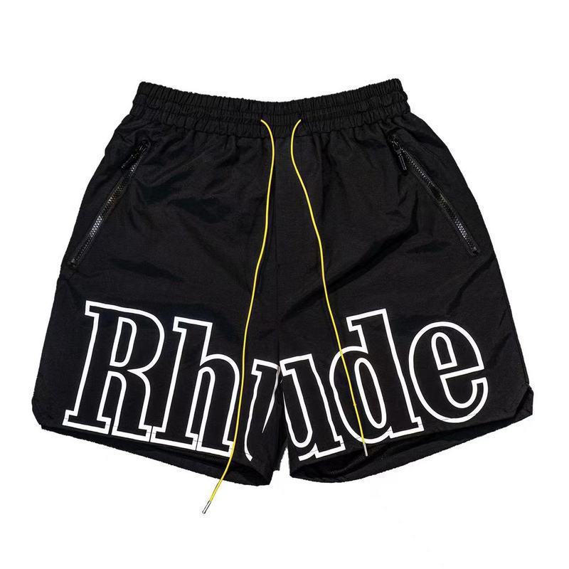Cross-border foreign trade trendy brand RHUDE letter 3M reflective casual sports shorts for men and women American high street beach pants