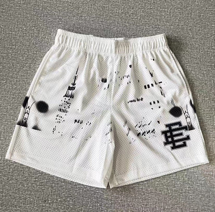 New American Shorts, Casual Shorts, Fitness Men's Muscle Sports, Cropped Pants, Tide Beach Pants, Mesh Breathable Shorts