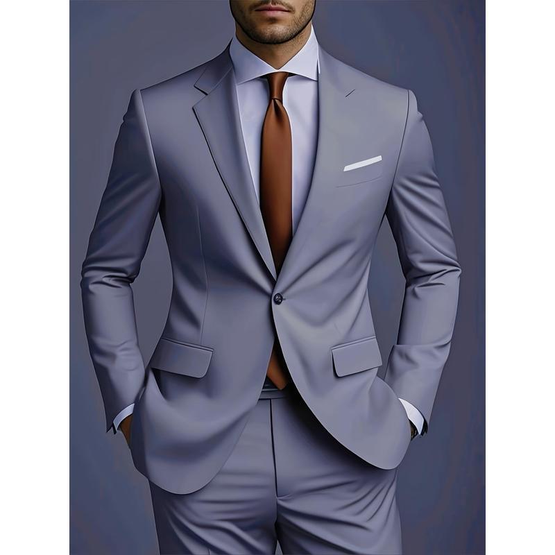 Cross-border spot men's suit suit suit European and American casual suit trousers two-piece wedding dinner blazer