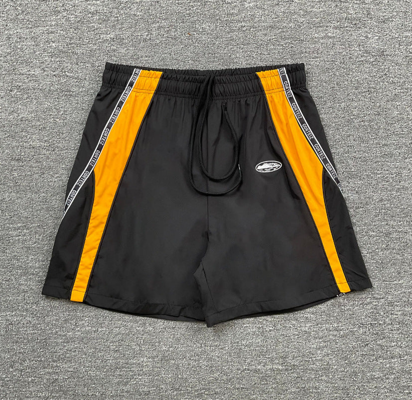 Cross-border foreign trade trendy brand RHUDE letter 3M reflective casual sports shorts for men and women American high street beach pants