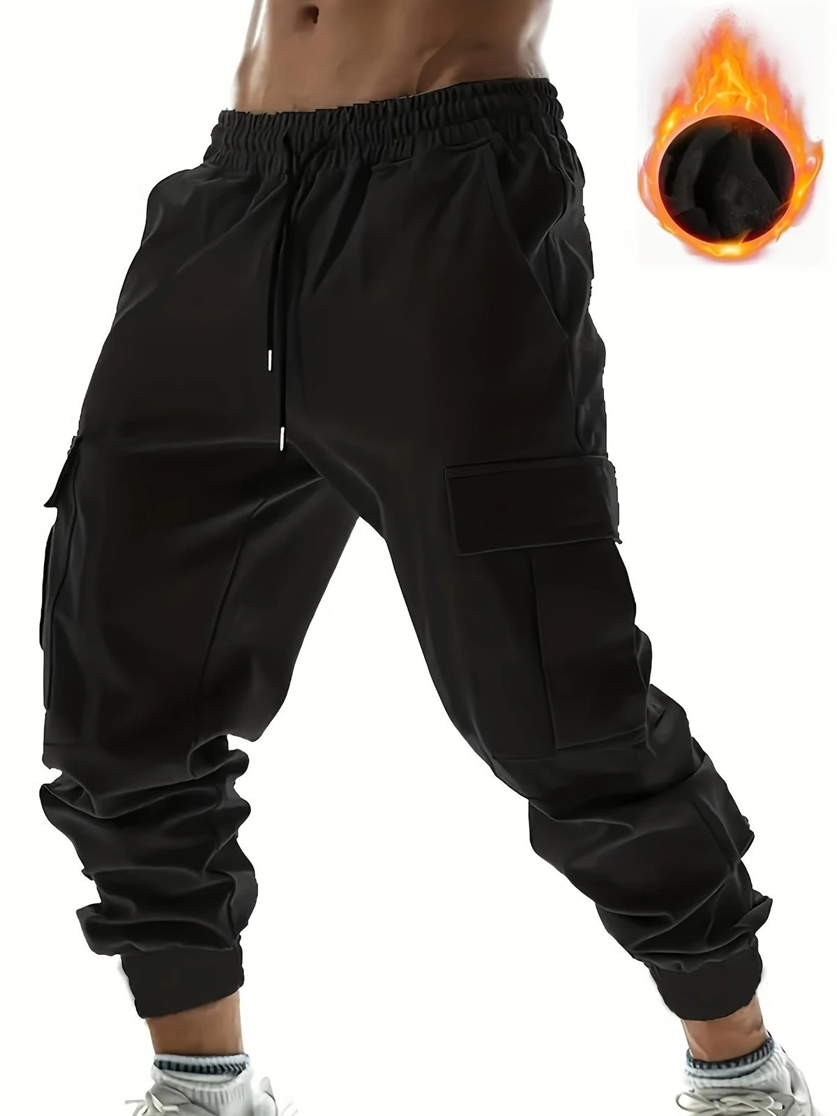 Renowears-style Fleece Cargo Pants