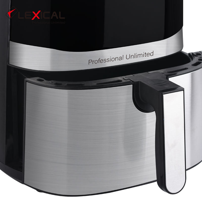 Cross-border large-capacity 8L multi-function touch-type smokeless and less oil stainless steel electric fryer household air fryer wholesale