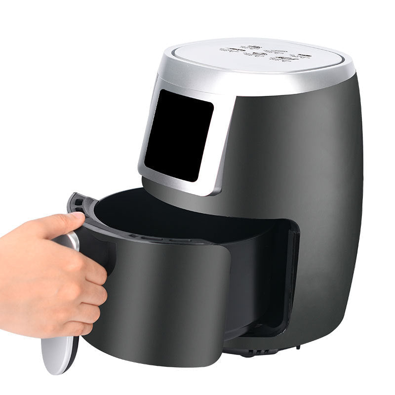 Cross-border 2L automatic multi-functional smart touch black oil less oil household electric fryer air fryer wholesale