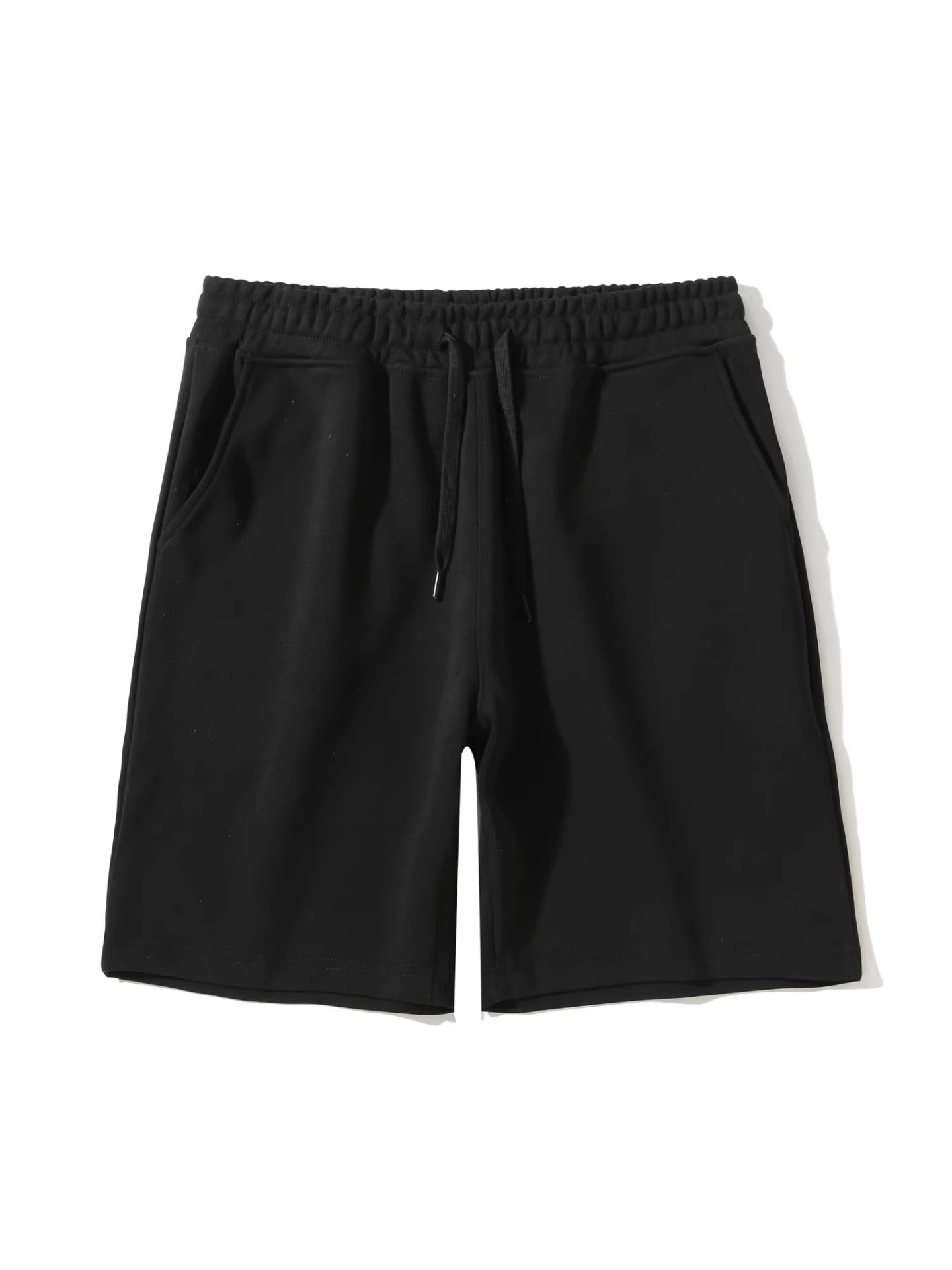 2025 Summer New Men's Loose Five-Point Pants, Drawstring Casual Shorts, Breathable Solid Color Sporty Trendy Style