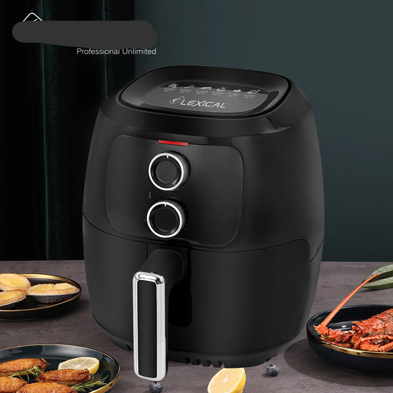 Cross-border multi-functional 4.5L French fries machine with less oil, fully automatic and timing household electric fryer air fryer wholesale