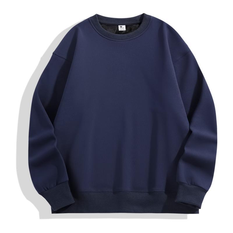 Australian cotton velvet thickened hooded sweatshirt men's dropped shoulders pullover tight fleece hoodie women's fashion brand