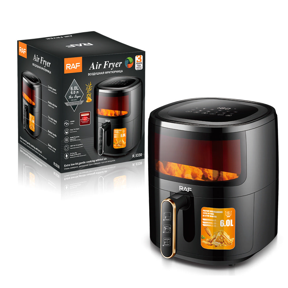 RAF European standard visual air fryer visual home oven multi-functional electric fryer automatic French fries machine