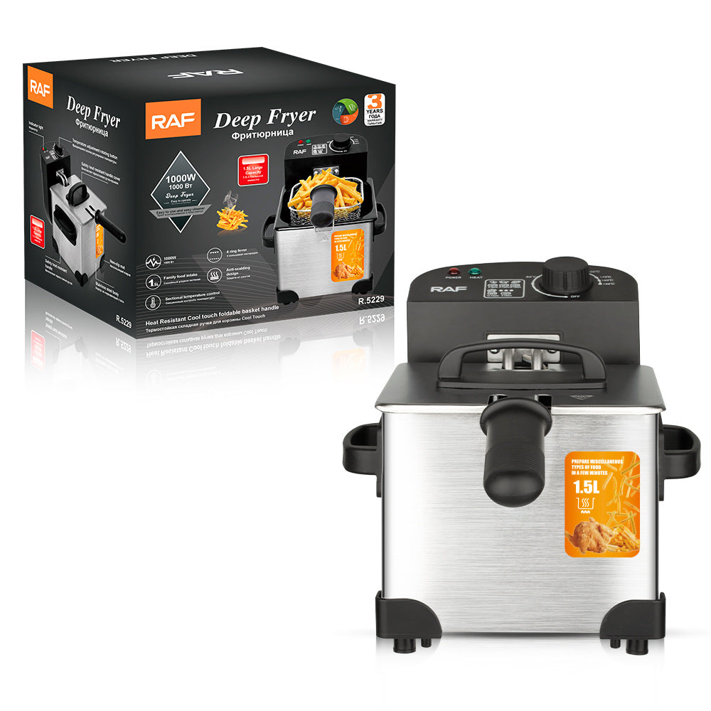 RAF fryer household electric fryer electric fryer commercial fries fries machine fried chicken fryer 2.5L