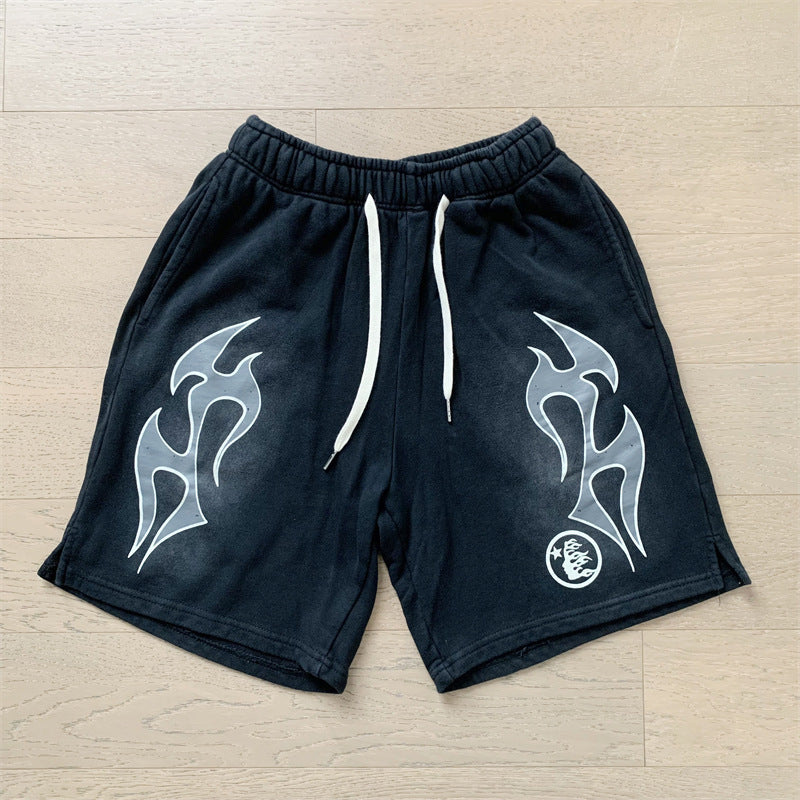 Saint Vintage is the right version of washed distressed shorts, cropped pants, high street baggy trousers