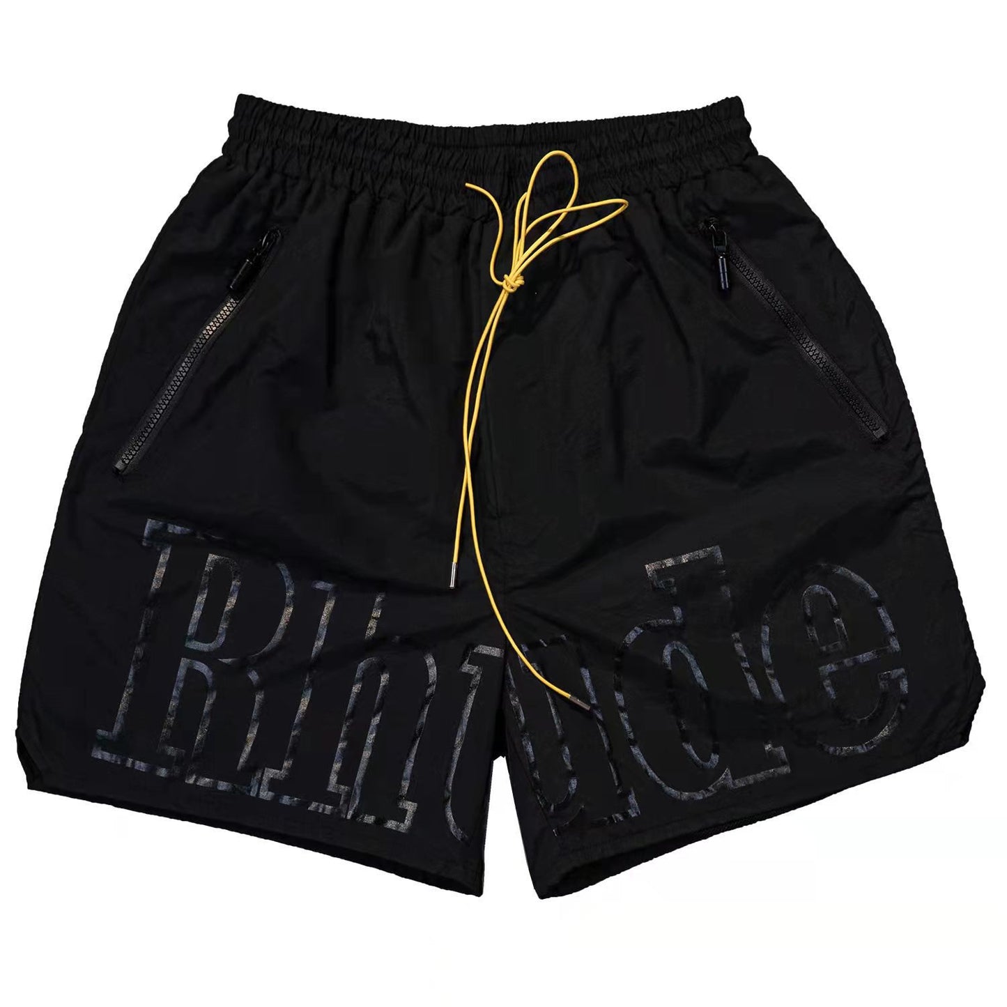 Cross-border foreign trade trendy brand RHUDE letter 3M reflective casual sports shorts for men and women American high street beach pants