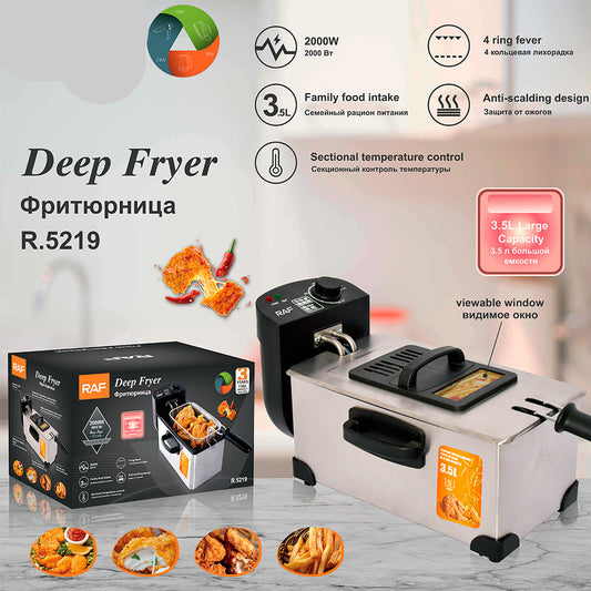 Fryer household small electric fryer electric fryer commercial fritters fries machine stall fried string pot constant temperature