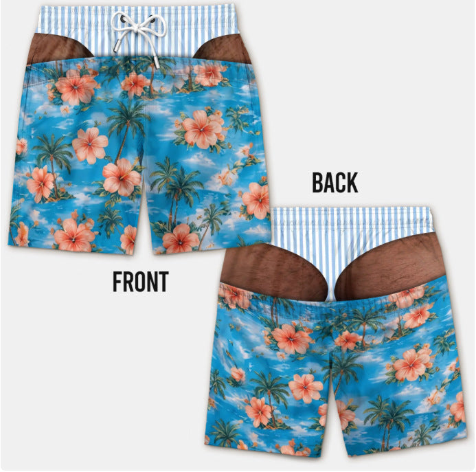 Renowears Loose beach shorts, vacation casual shorts,