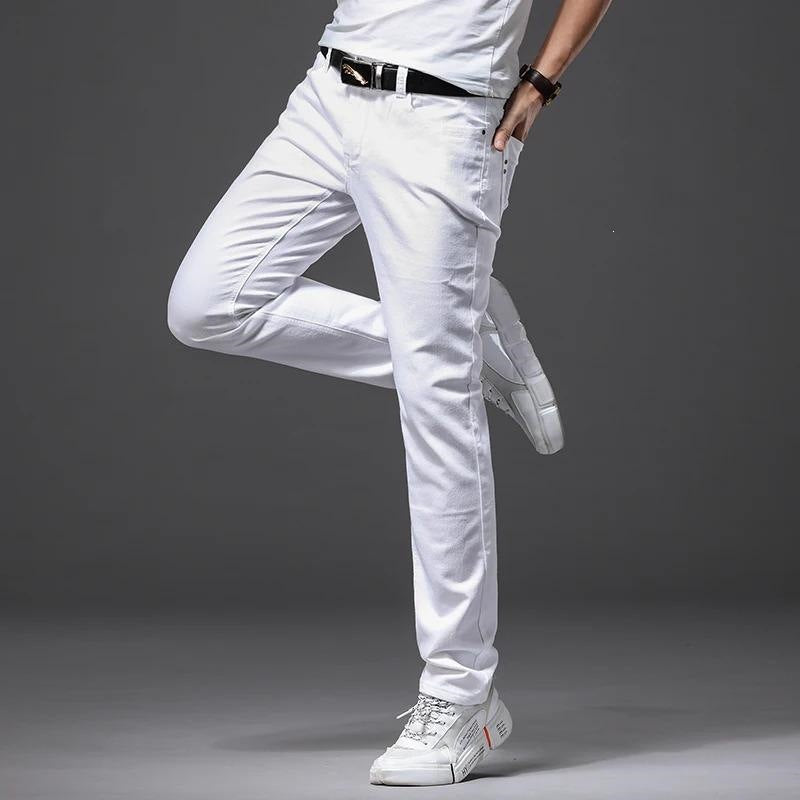 White Loose Stretch Jeans