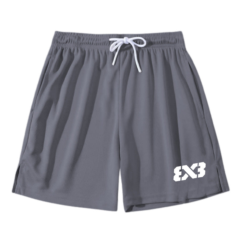 Basketball shorts, men's knee-length, American, quick-drying, mesh, three, four, pants, running, fitness, loose, breathable, training shorts