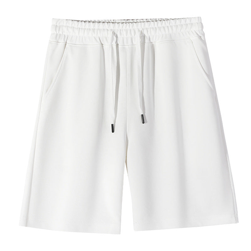 300G heavy casual shorts, boys wear solid color sweatpants and loose beach cropped pants in summer