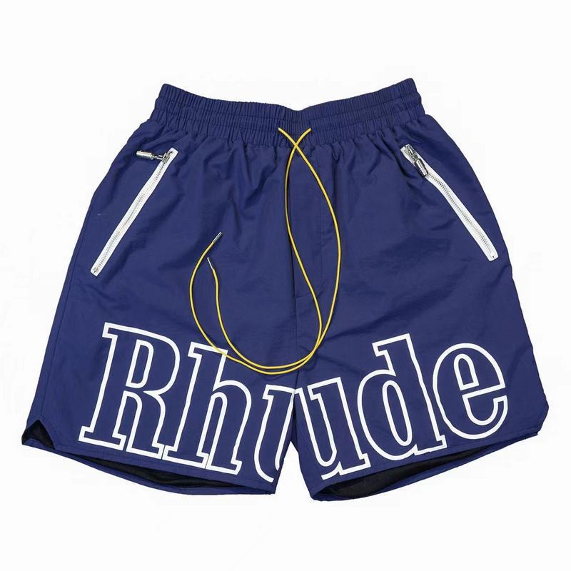 Cross-border foreign trade trendy brand RHUDE letter 3M reflective casual sports shorts for men and women American high street beach pants