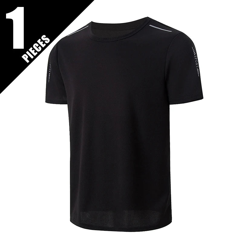 T-shirts  Men's Summer Quick-drying Sports Fashion Printed Short-sleeved Teens Loose and Comfortable Running Fitness Joker T-shirt