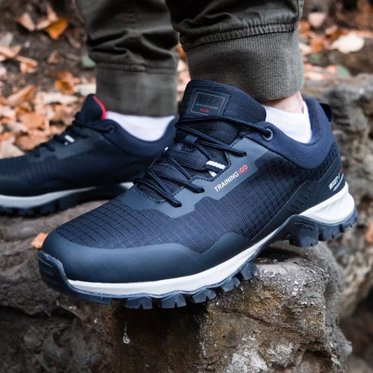 Sneakers New Men Anti-Skid Wear Resistant Hiking Shoes Fashion Waterproof Outdoor Travel Shoes Sneaker Comfortable Male Shoes