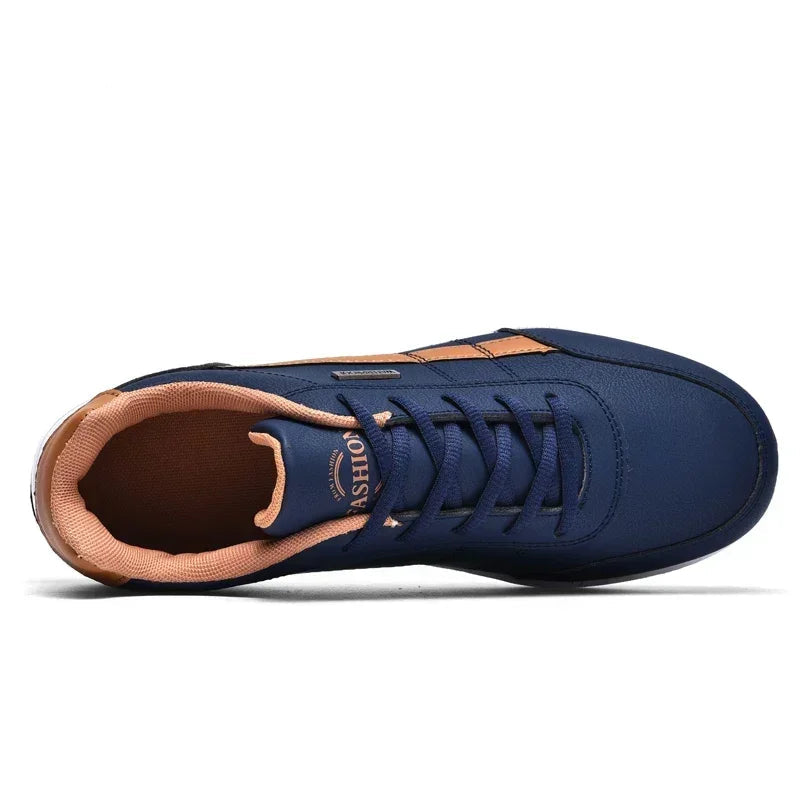 Sneakers Men Shoes Spring Autumn Waterproof Walking Sneakers Leisure Male Leather Sports Shoes Non-Slip Footwear Tennis for Men