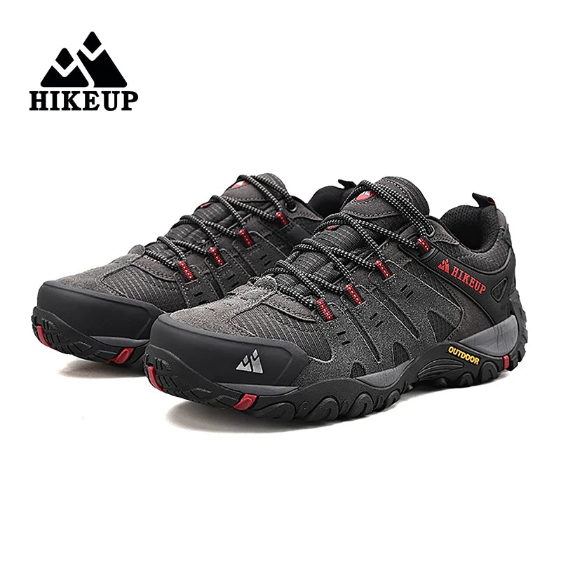 Sneakers Men's Hiking Shoes Suede Leather Outdoor Shoes Wear-resistant Men Trekking Walking Hunting Tactical Sneakers