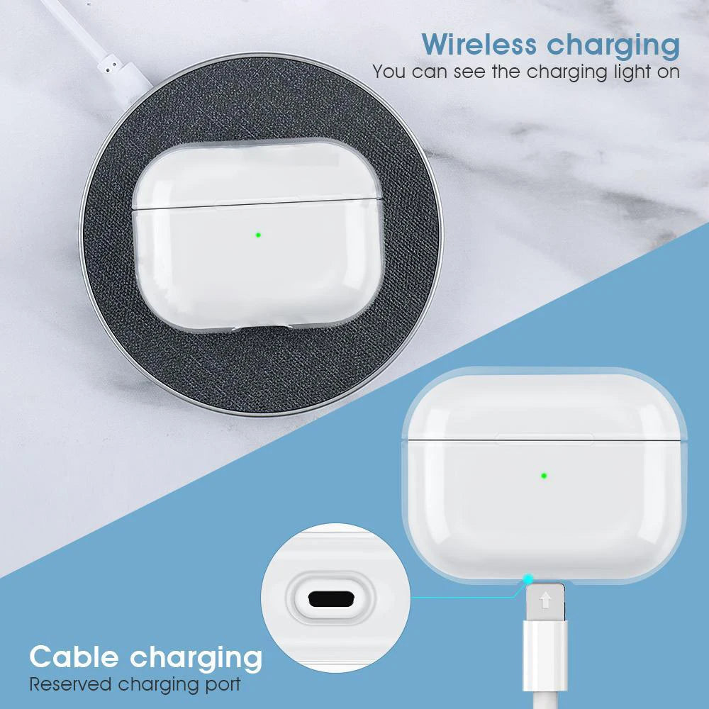 Transparent Earphones Case Hard PC Clear Headphone Cover For Apple Airpods 3 For AirPods Pro 1st 2nd Generation Protective Case