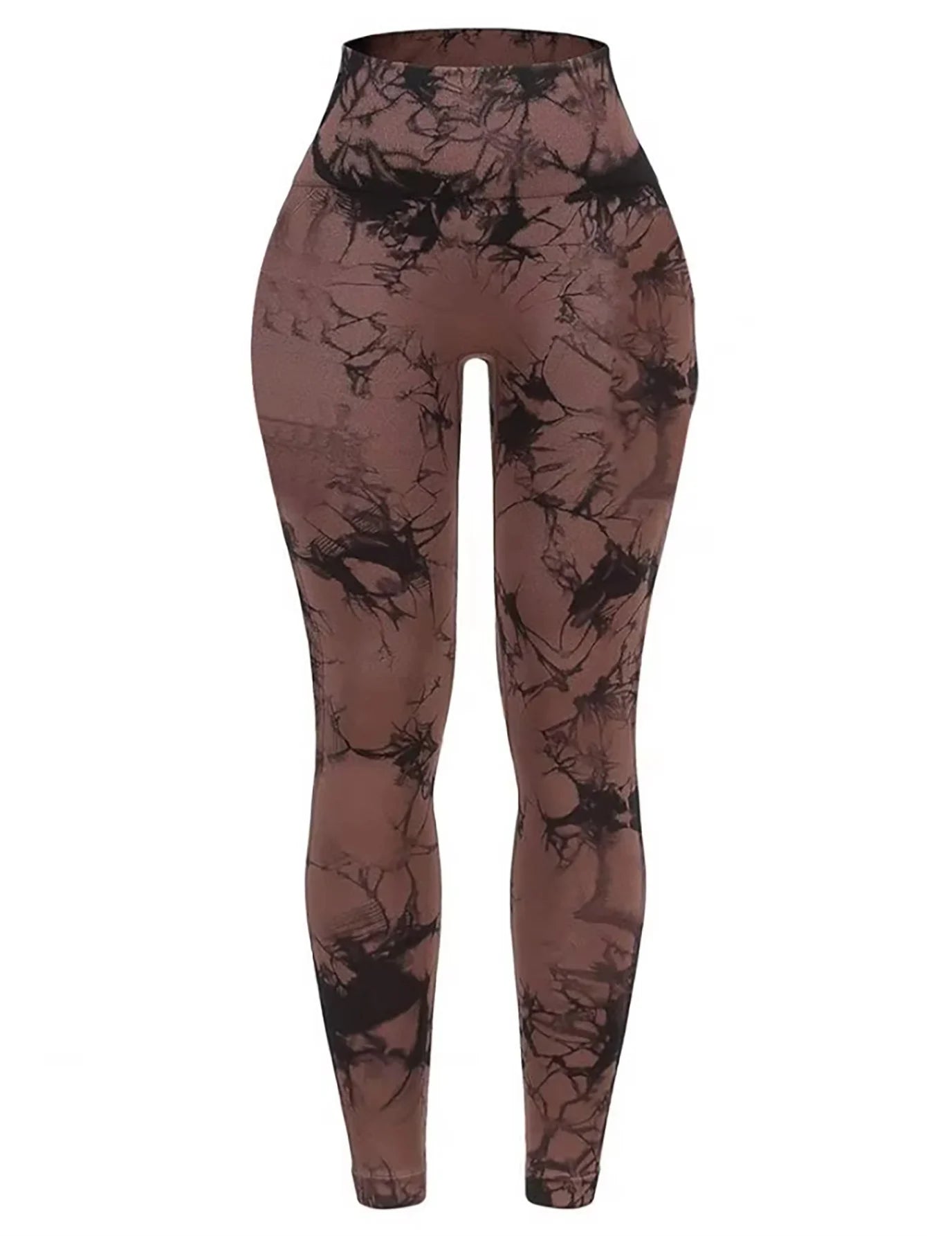 Leggings Tie Dye Seamless Leggings for Women High Waist Yoga Pants Scrunch Butt Lifting Elastic Tights Wide Waistband Sports Leggings