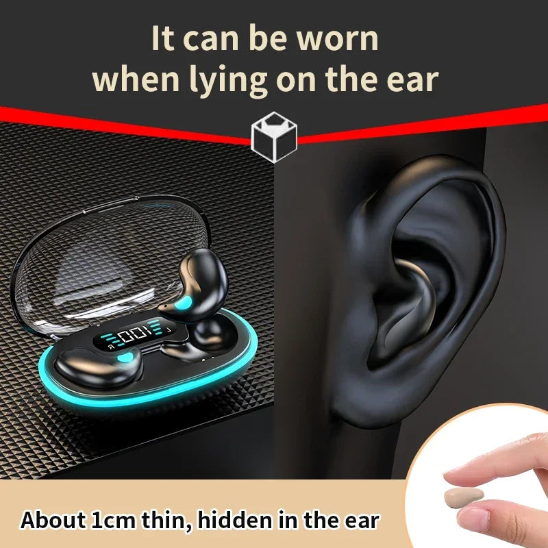 NEW Invisible Sleep Wireless Earphones IPX5 Waterproof Headphones Mini Sport Game Bluetooth Stereo HIFI Music Headset Earbuds