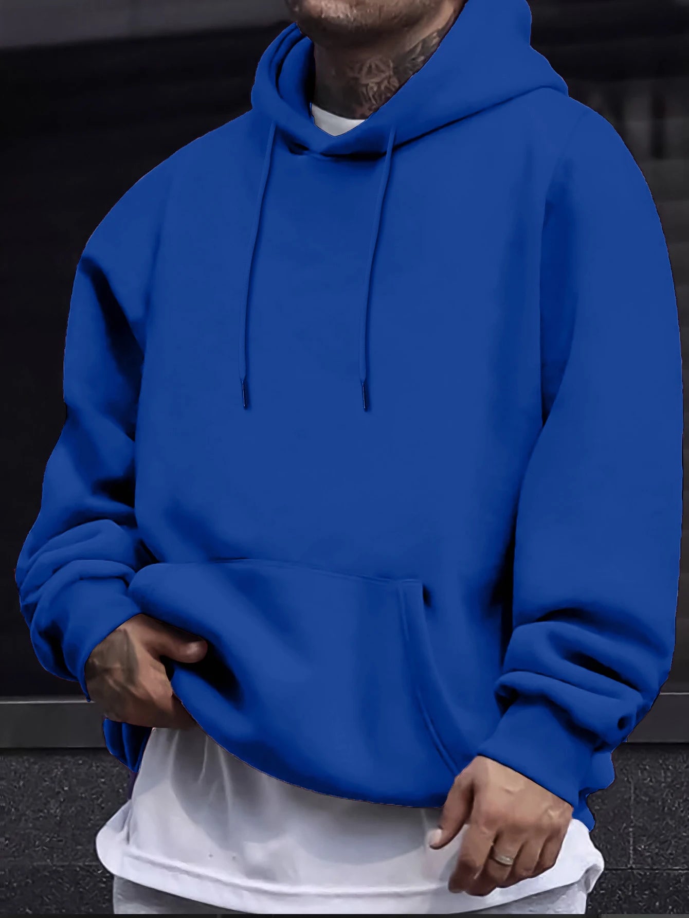 Autumn Solid Sweatshirts Unisex Street Comfy Sportswears Fleece Soft Hoodie Man's Fashion Warm Streetwear Casual Jogging Clothes