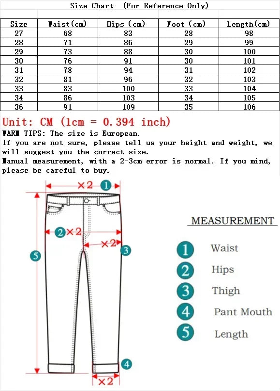 Men's Designer Jeans Snowflake Grey Wash Korean Fashion Stretch Pants Multi-button Denim Trousers