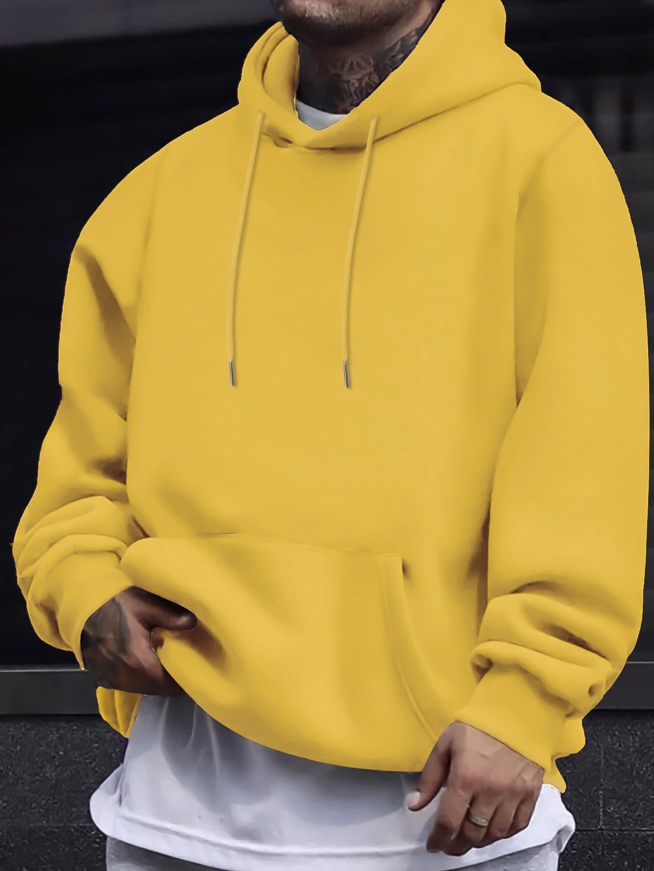 Autumn Solid Sweatshirts Unisex Street Comfy Sportswears Fleece Soft Hoodie Man's Fashion Warm Streetwear Casual Jogging Clothes