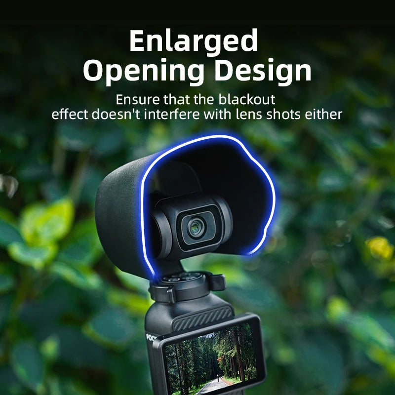 For DJI OSMO POCKET 3 Lens Hood Sunshade Cover Sports Camera Anti-Glare Protective Cover Accessories