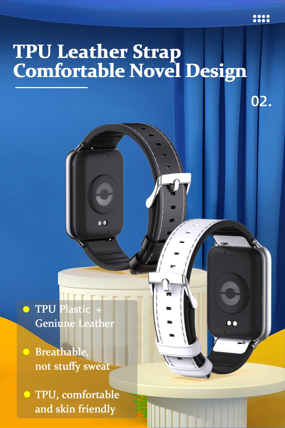 Mi Band 8 9 Pro Strap Leather Strap For Redmi Watch 4 For Xiaomi Mi Smart Band 8 Pro Bracelet Wristband Miband 8 Pro Correa