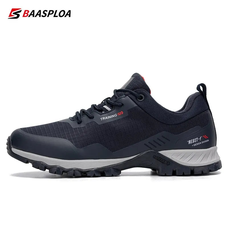 Sneakers New Men Anti-Skid Wear Resistant Hiking Shoes Fashion Waterproof Outdoor Travel Shoes Sneaker Comfortable Male Shoes
