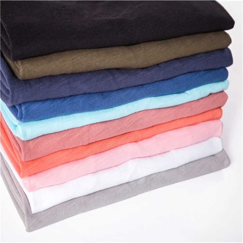 Men Short Sleeve Cotton Men T-shirt V-neck Fashion Design Slim Fit Soild T-shirts Male Tops Tees Short Sleeve T Shirt O-neck For Men