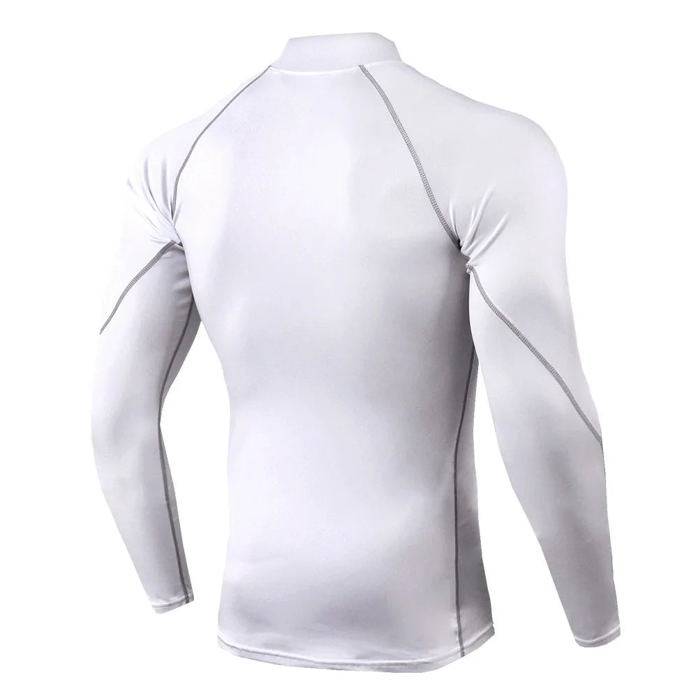 T-shirt Quick Dry Bodybuilding Running Shirt Long Sleeve Compression Top Gym T Shirt Men Fitness Tight Rashgard