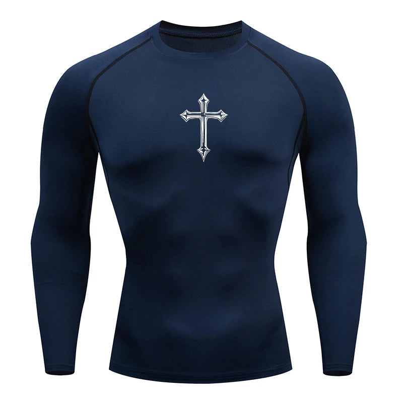 T-shirt Tees Tops Gym Workout Running Baselayers Undershirts Rash Guard
