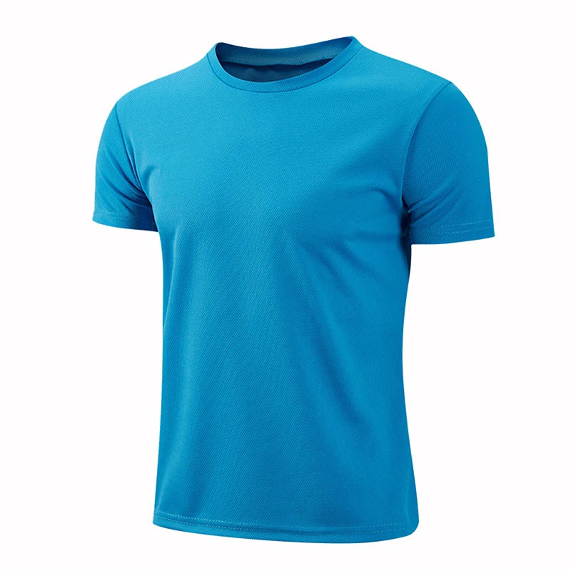 T-shirts  Men Women Quick Dry Short Sleeve Sport T Shirt Gym Jerseys Fitness Shirt Trainer Running T-Shirt Teenager Breathable Sportswears