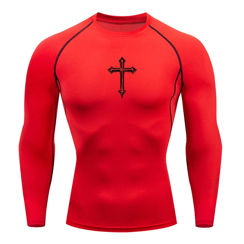 T-shirt Tees Tops Gym Workout Running Baselayers Undershirts Rash Guard
