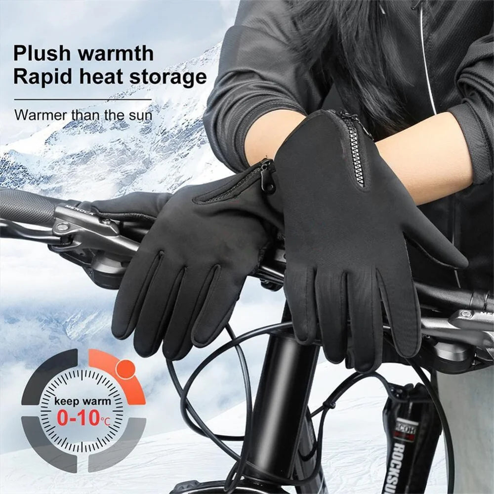 Winter Gloves Men Women Touchscreen Warm For Cycling Driving Motorcycle Cold Gloves Windproof Non Slip Gloves S-XL