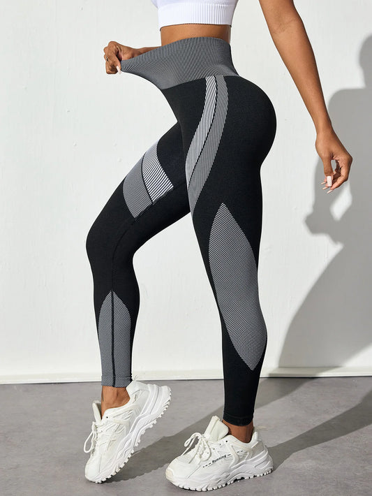Women's Seamless Yoga Leggings Tummy Control High Waist Soft Stretchy Breathable Scrunch Butt Lifting Gym Workout Pants